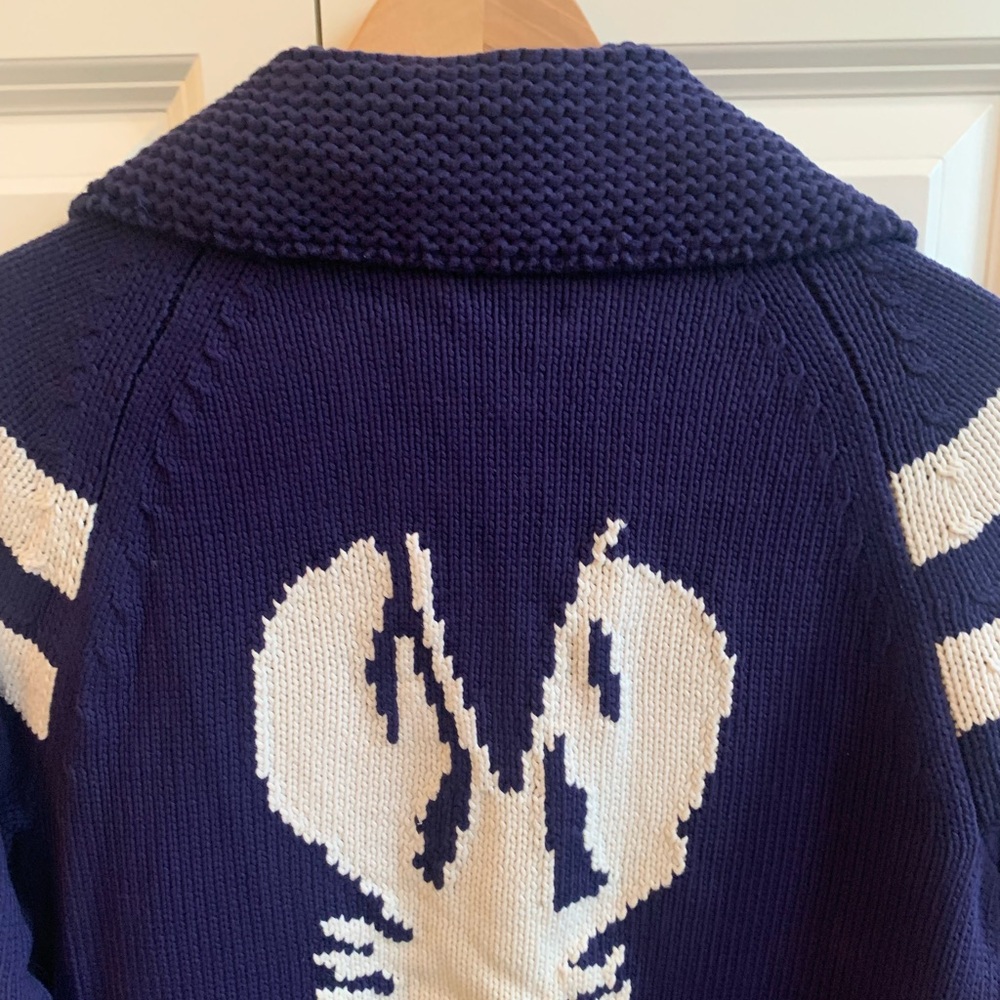 J. Crew Lobster Cardigan Knit Jacket NEW  Size XS RARE - Picture 5 of 16